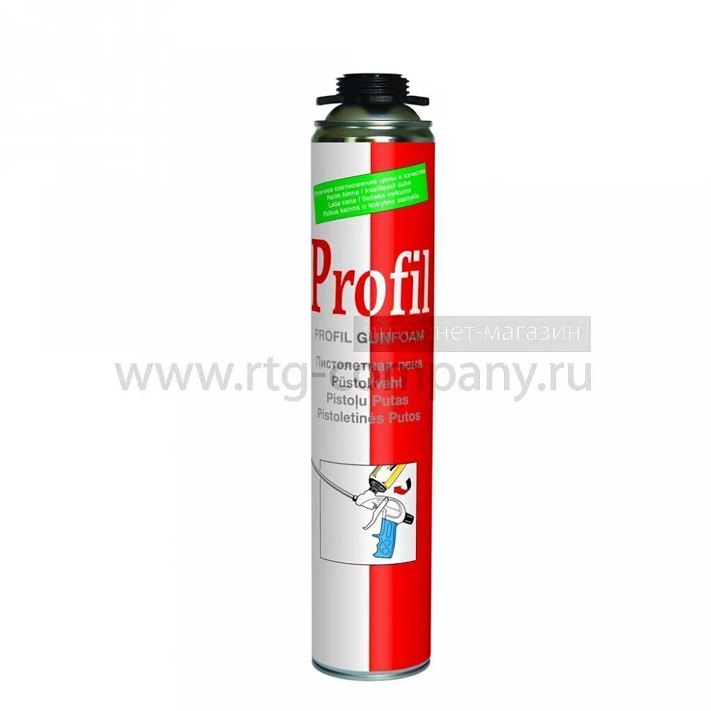 Пена монтажная SOUDAL Профиль (625 мл) профессиональная (уп.12 шт) (под пистолет) выход до 40л.